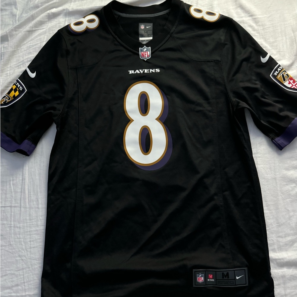 Men's Baltimore Ravens Lamar Jackson Nike Black Legend Jersey